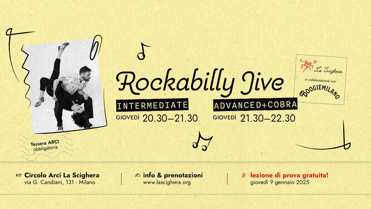 Corso di Rockabilly Jive Intermediate e advanced +(Cobra)