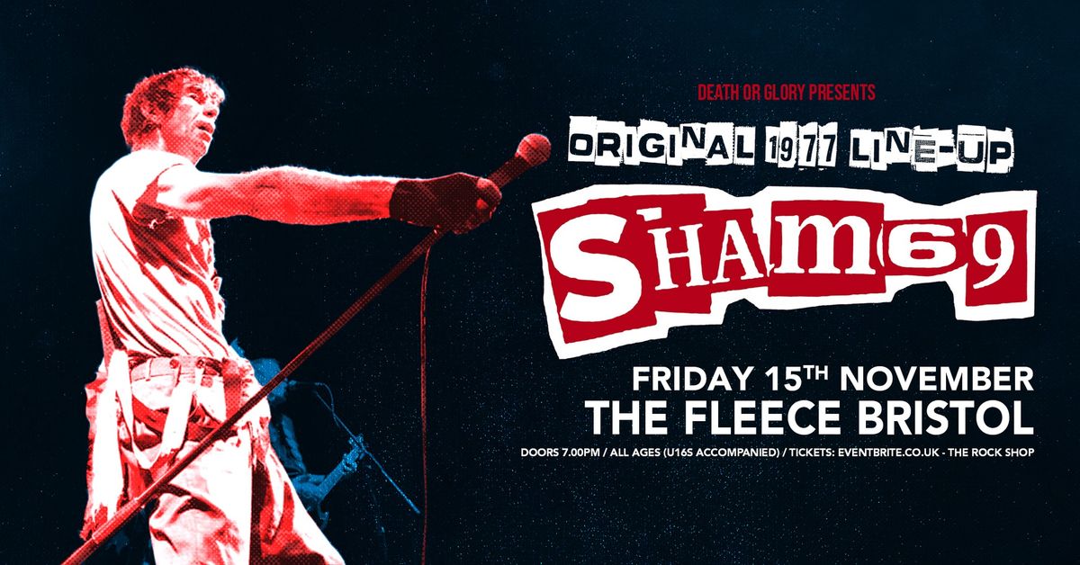 Sham 69 \/ Knock Off \/ Club Brat at The Fleece, Bristol 15\/11\/24