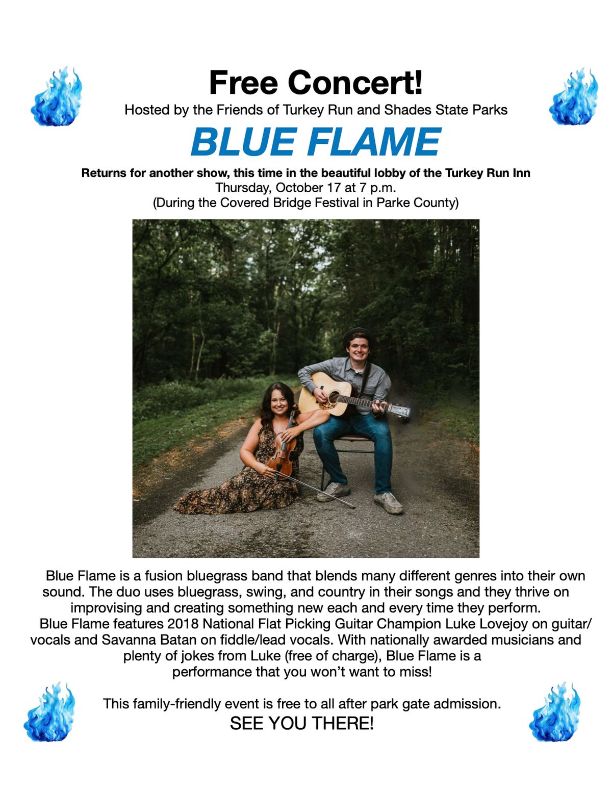 Blue Flame in concert