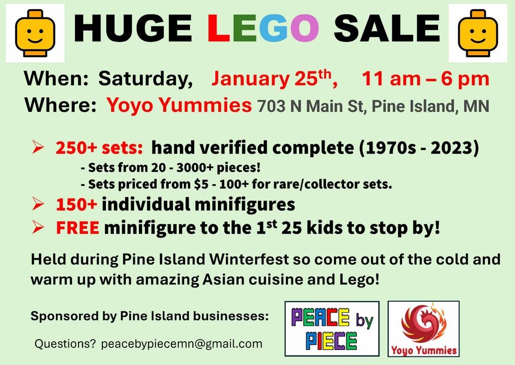 Huge Lego Sale at Yoyo Yummies! 