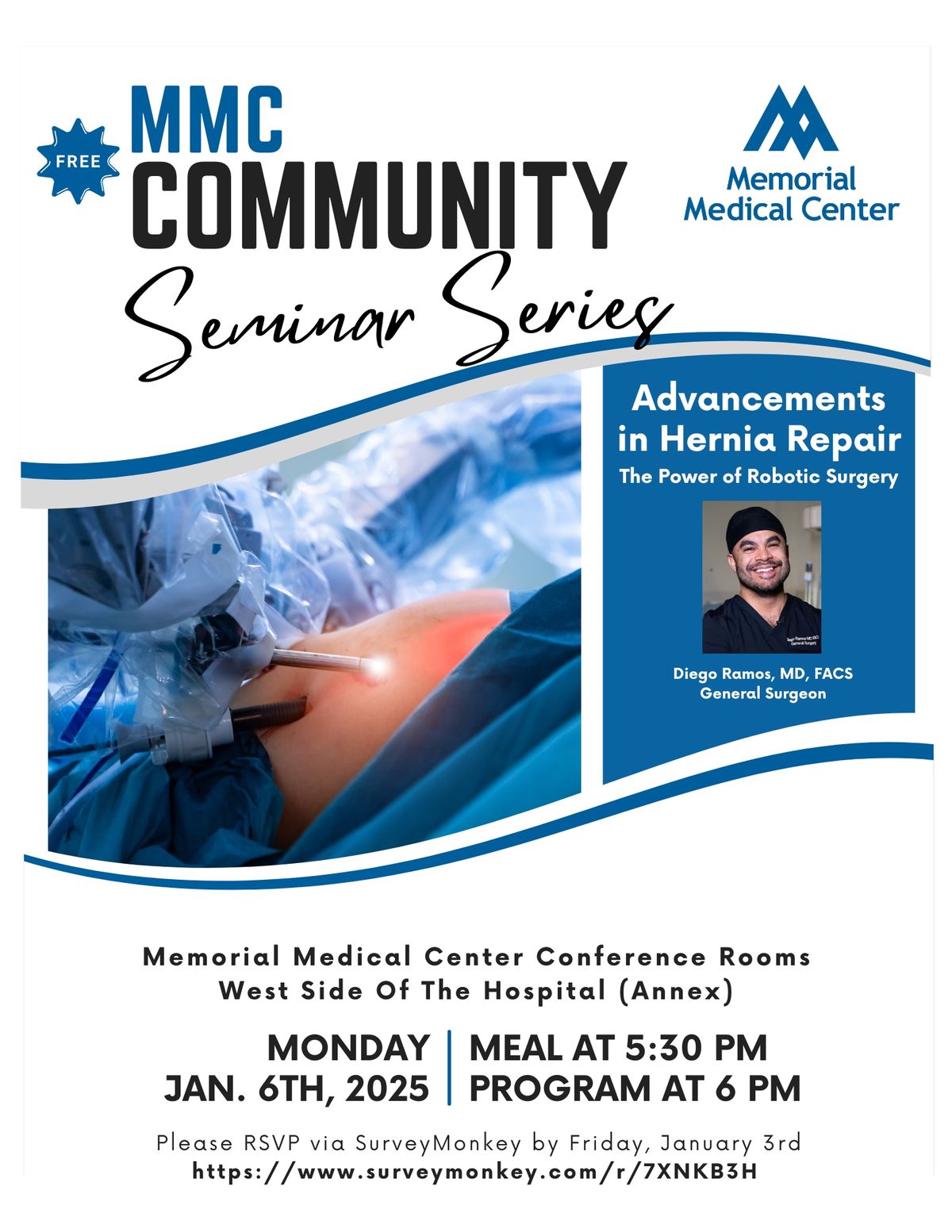 Community Seminar: Advancements in Hernia Repair and the Healing Power of Robotic Surgery