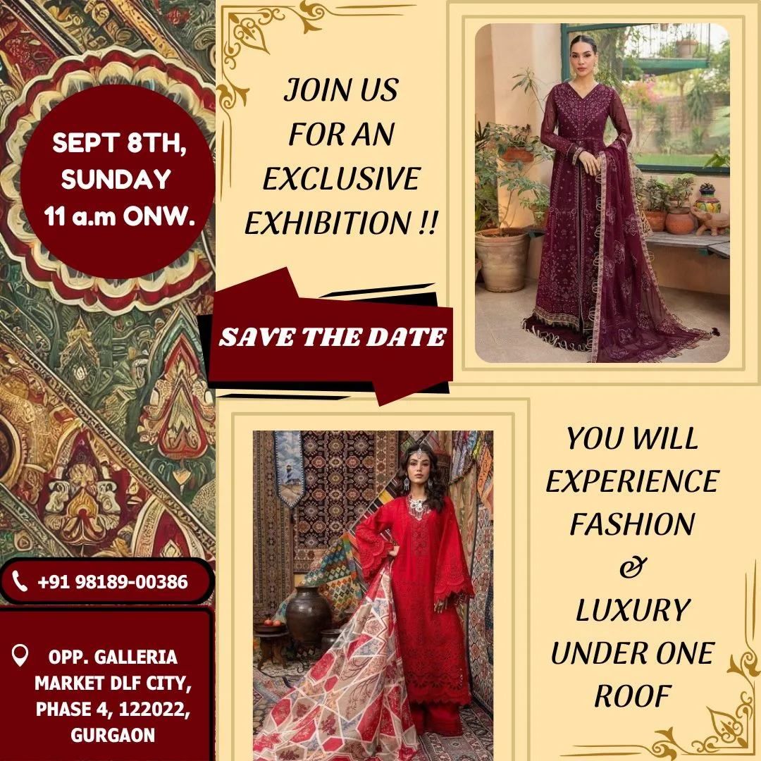 Experience Elegance: Pakistani Suits Exhibition