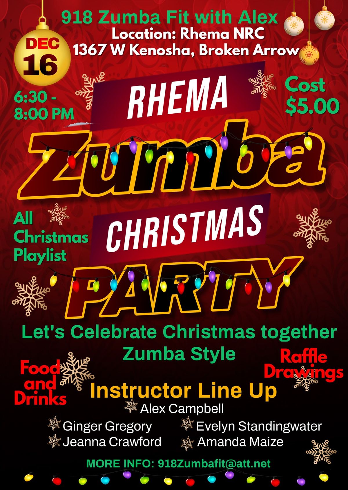 Rhema Zumba Christmas Party