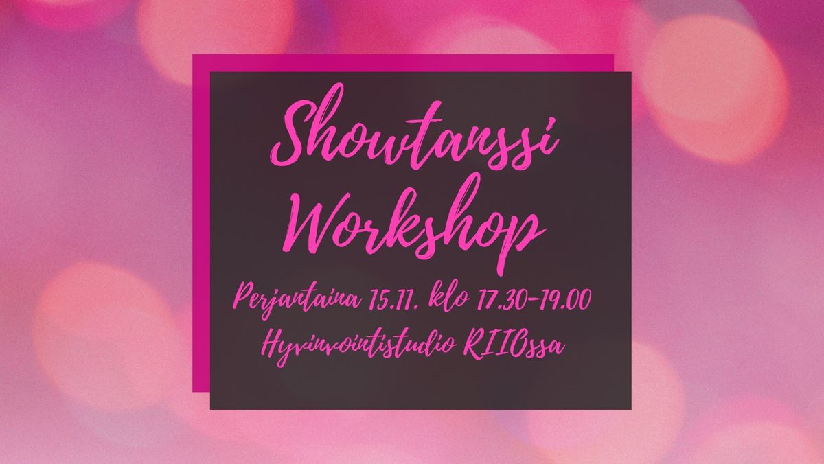 Showtanssi Workshop 15.11.