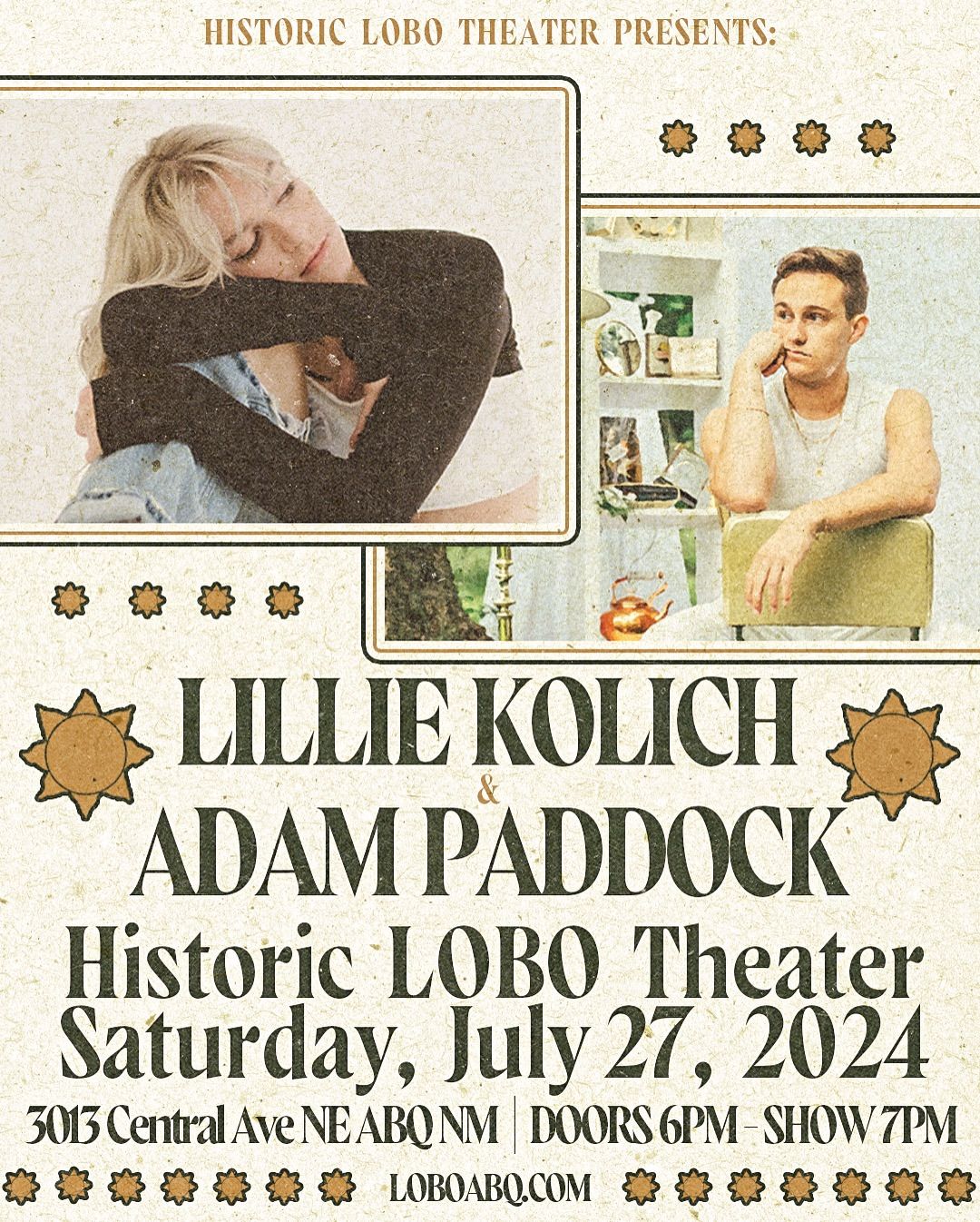 Lobo Theater presents: Adam Paddock and Lillie Kolich