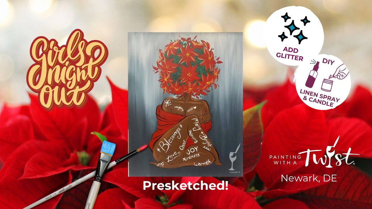 Paint & Sip: Love Yourself for Christmas *Presketched*