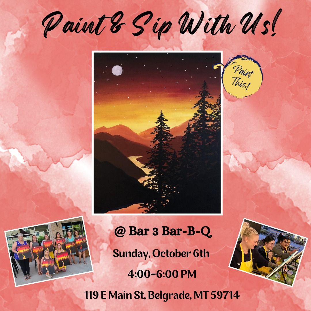 Paint & Sip @ Bar 3 Bar-B-Q