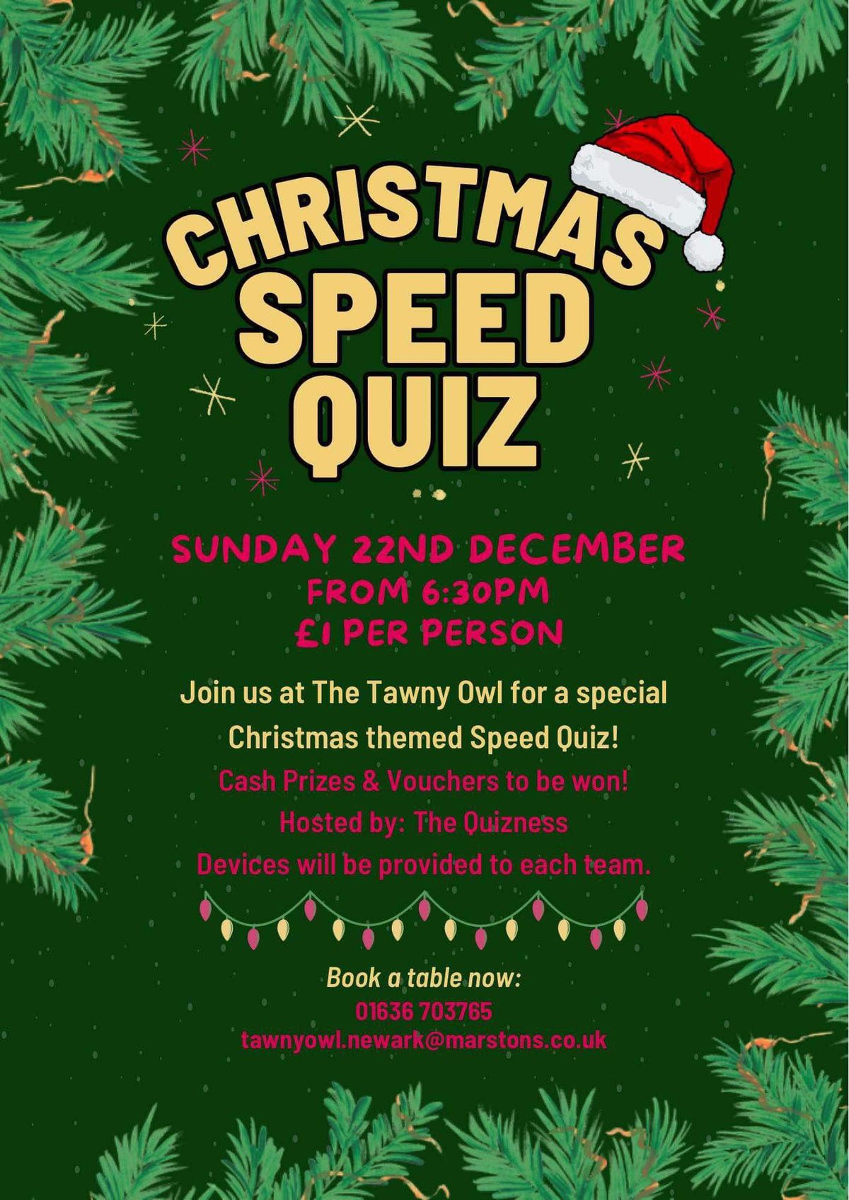 \ud83c\udf85\ud83c\udffd\ud83c\udf84? CHRISTMAS SPEED QUIZ ?\ud83c\udf84\ud83c\udf85\ud83c\udffd