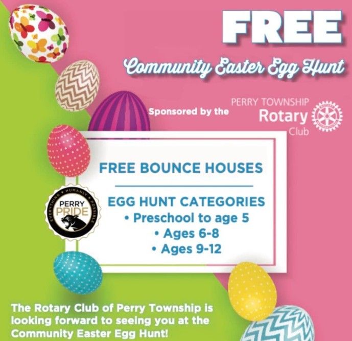 Free Community Easter Egg Hunt Sponsored by the Perry Township Rotary