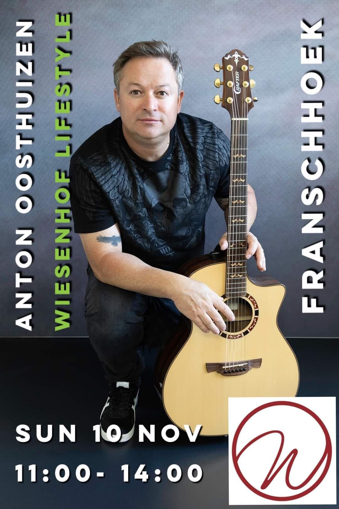 Anton Oosthuizen live at Wiesenhof Lifestyle Franschhoek 