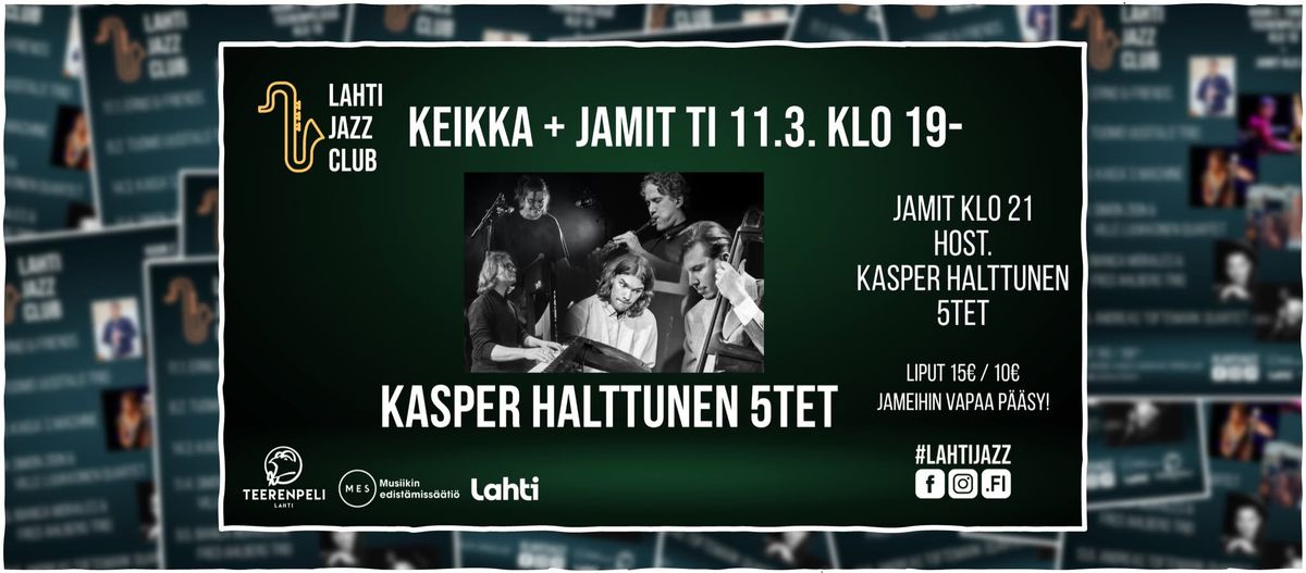 LAHTI JAZZ CLUB: Kasper Halttunen 5tet