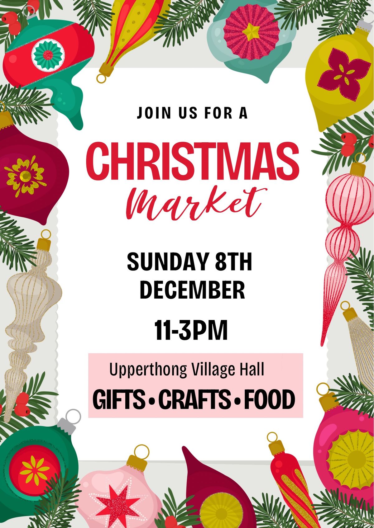 Upperthong Village Hall Christmas Markets 