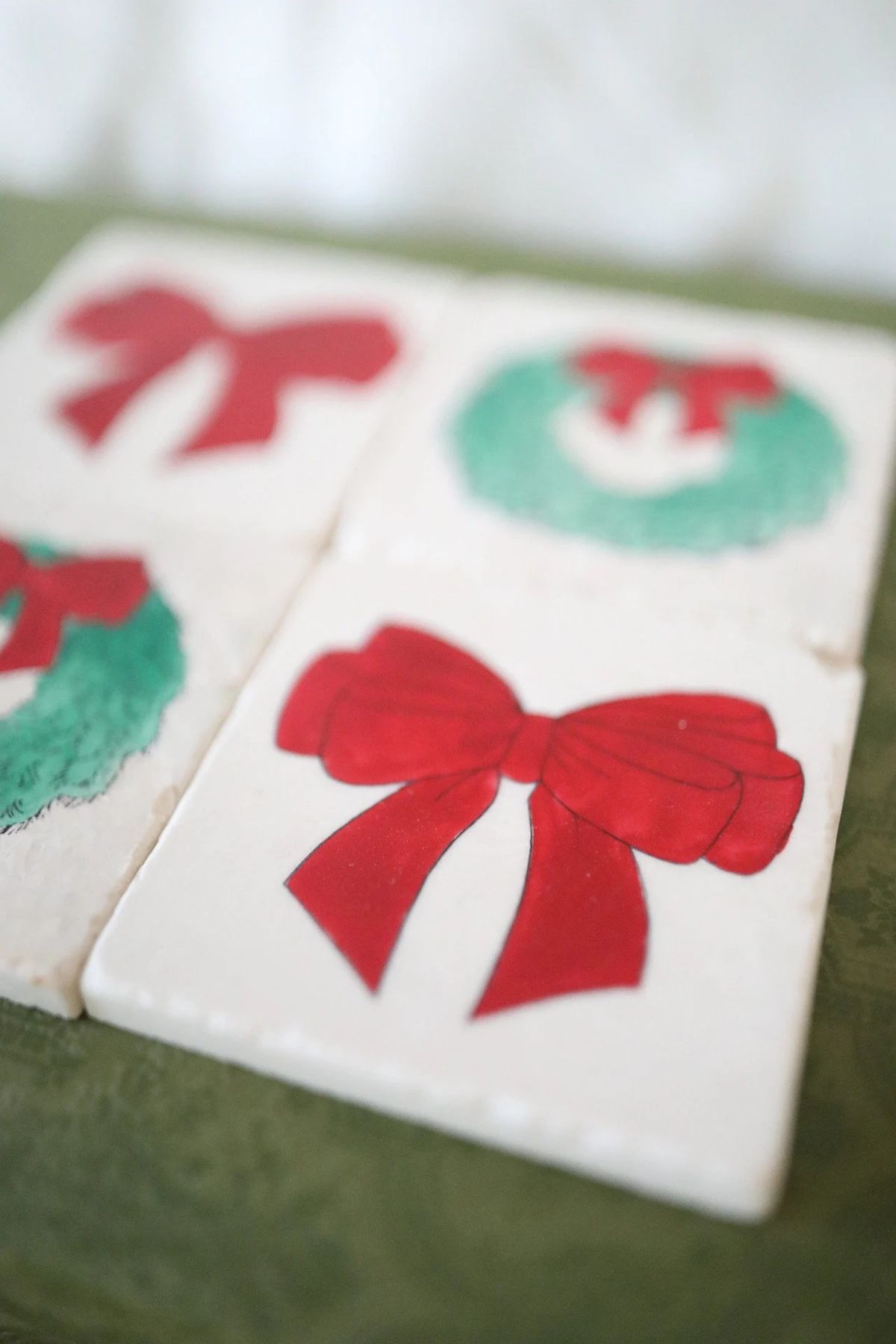 Painting Holiday Coasters or Trivets in Alcohol Ink with Kris Woodward