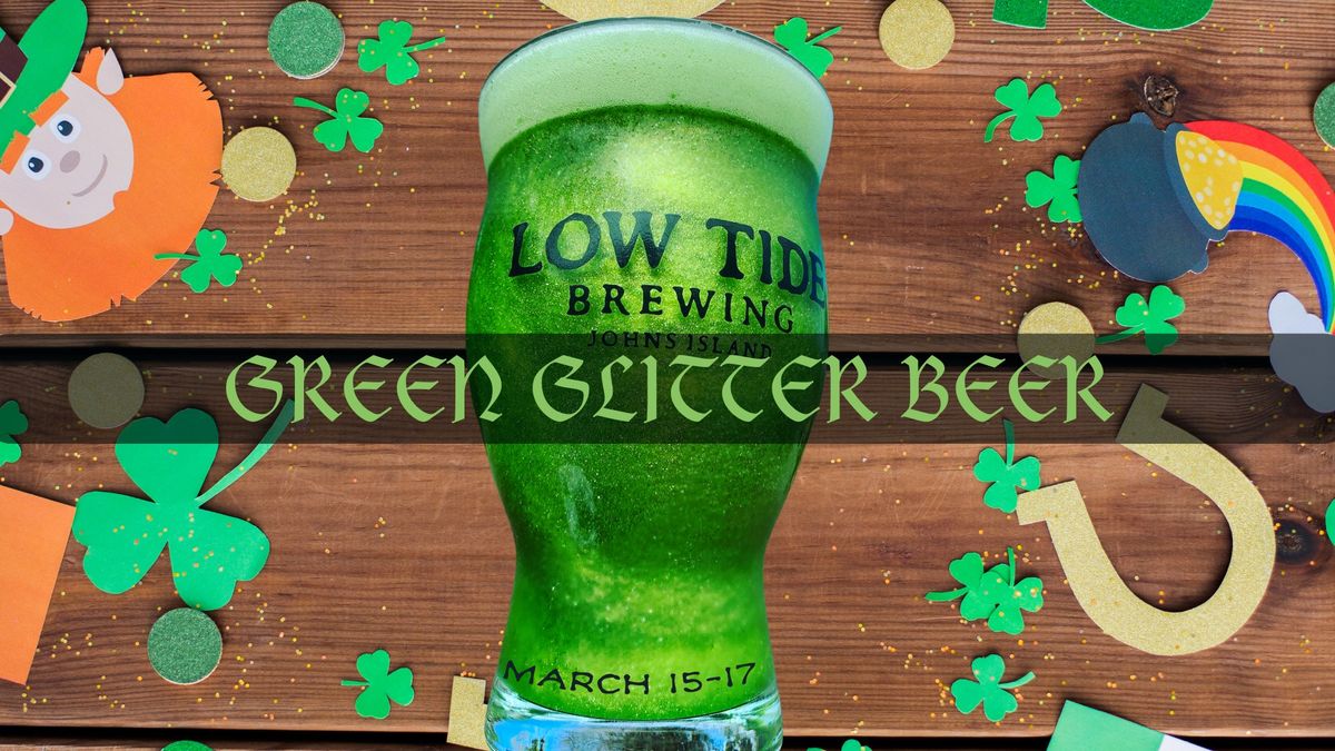 St. Patrick's Day Green Glitter Beer \u2728