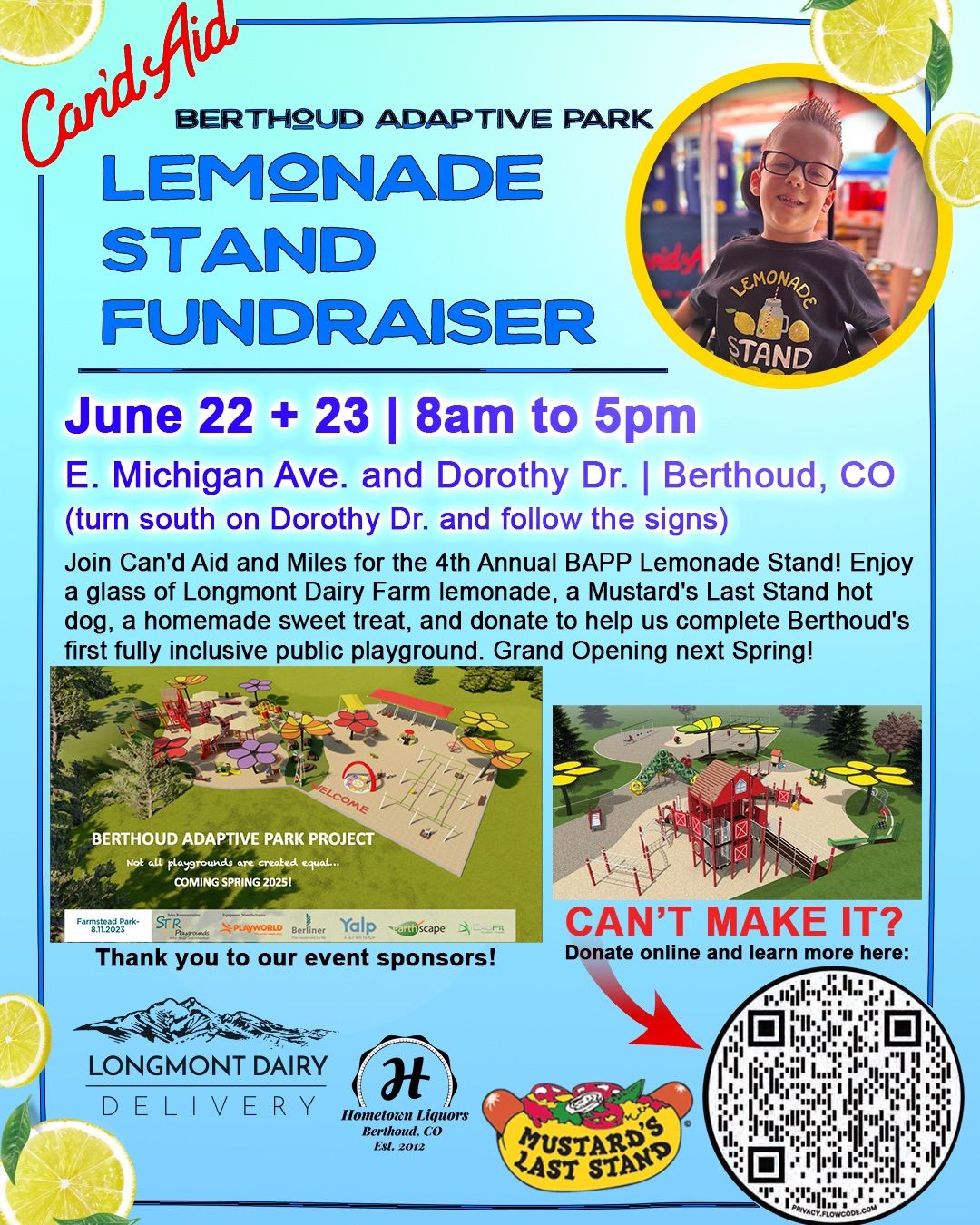 Lemonade Stand Fundraiser 2024 | Berthoud Adaptive Park Project 