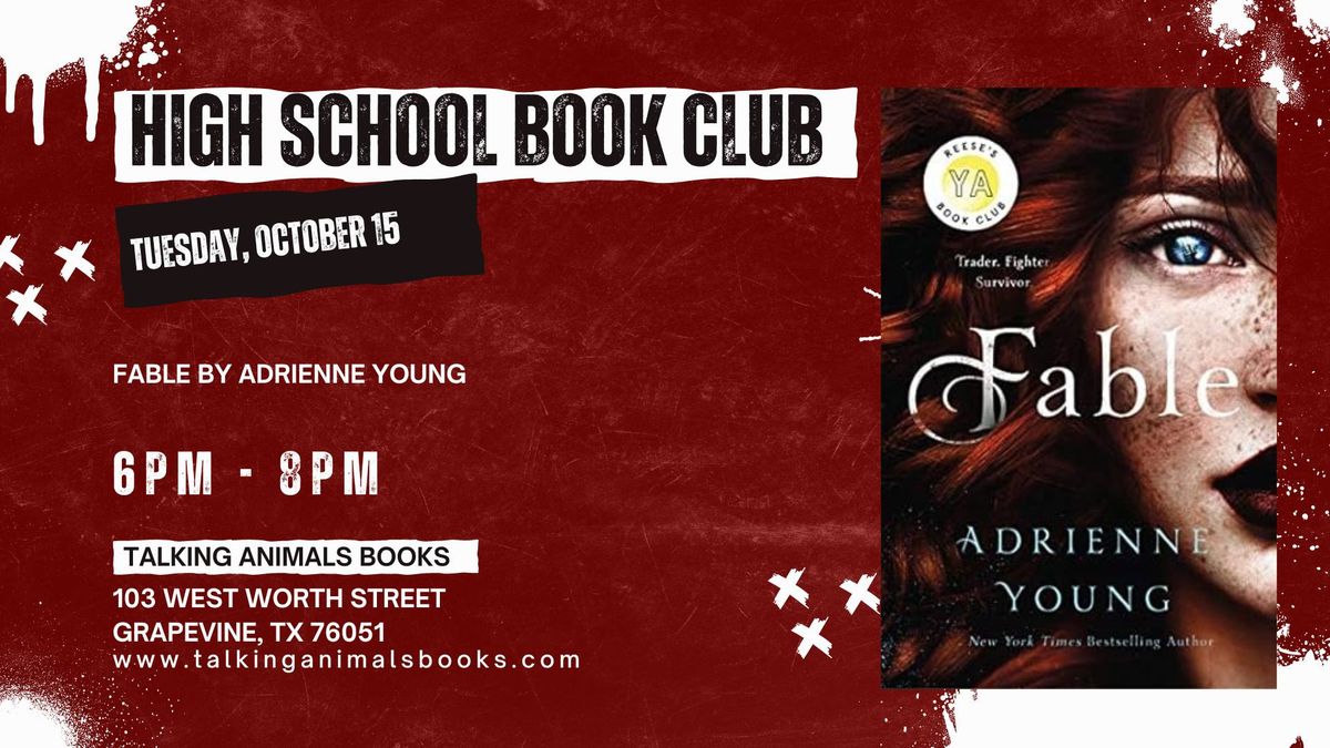 TAB High School Book Club - October