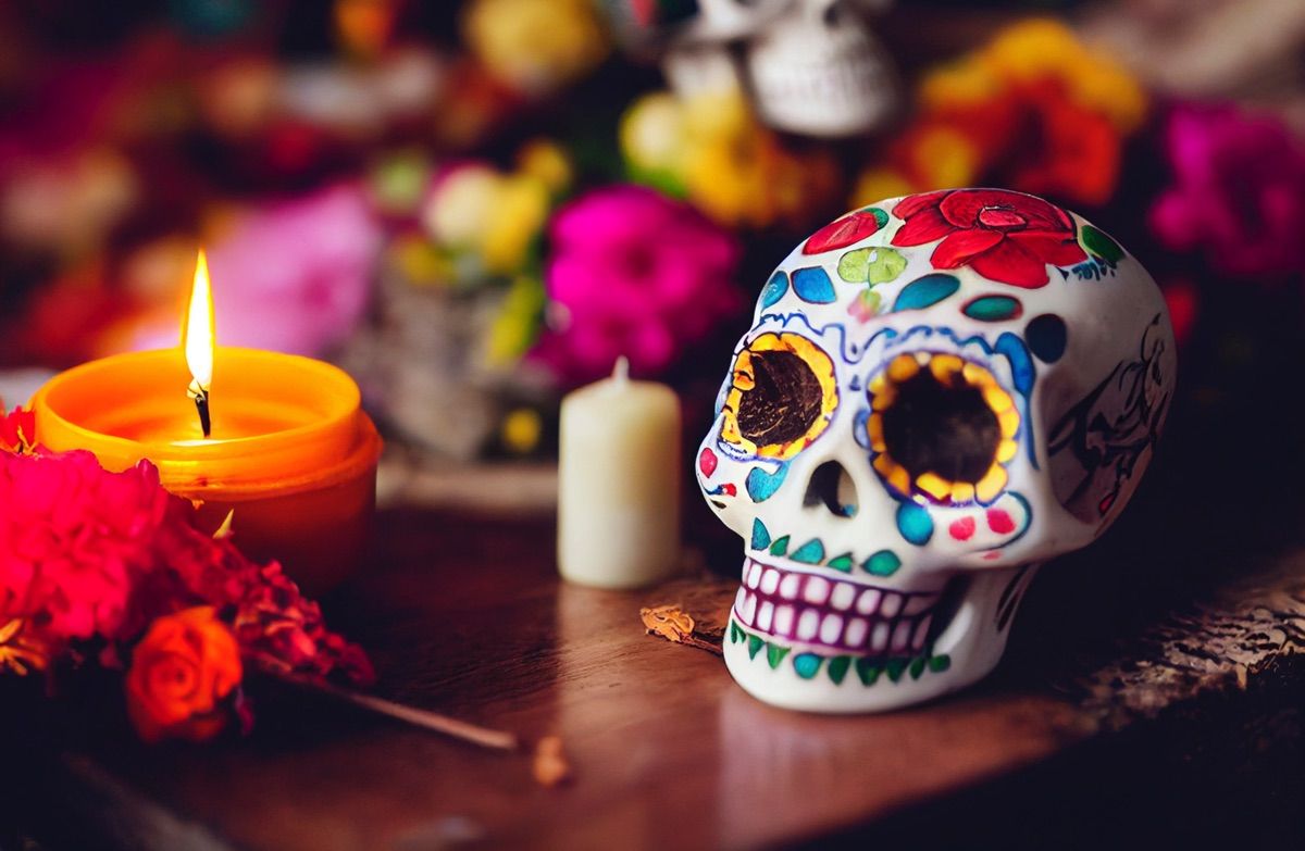 Aurora Chase's Dia de los Muertos event