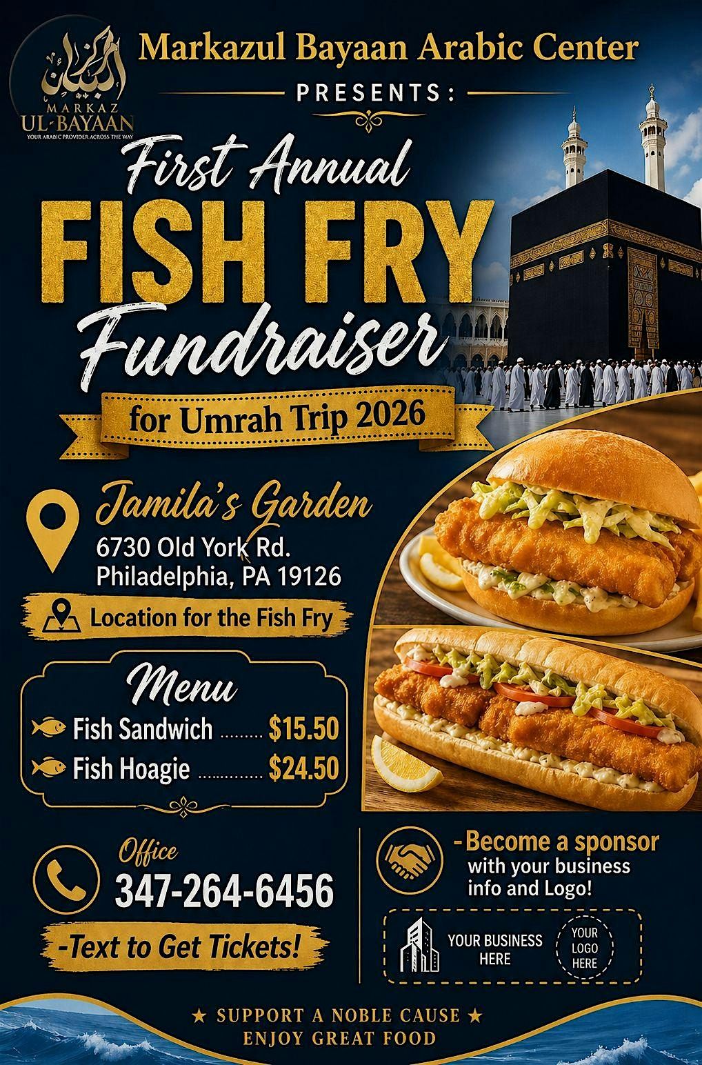 Second Annual Fish Fry Fundraiser For Umrah Trip 2026