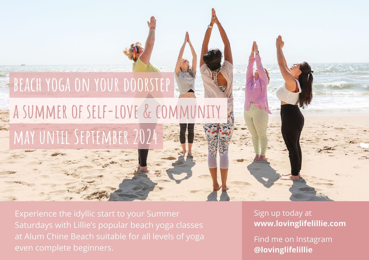 Beach Yoga at Alum Chine, Bournemouth