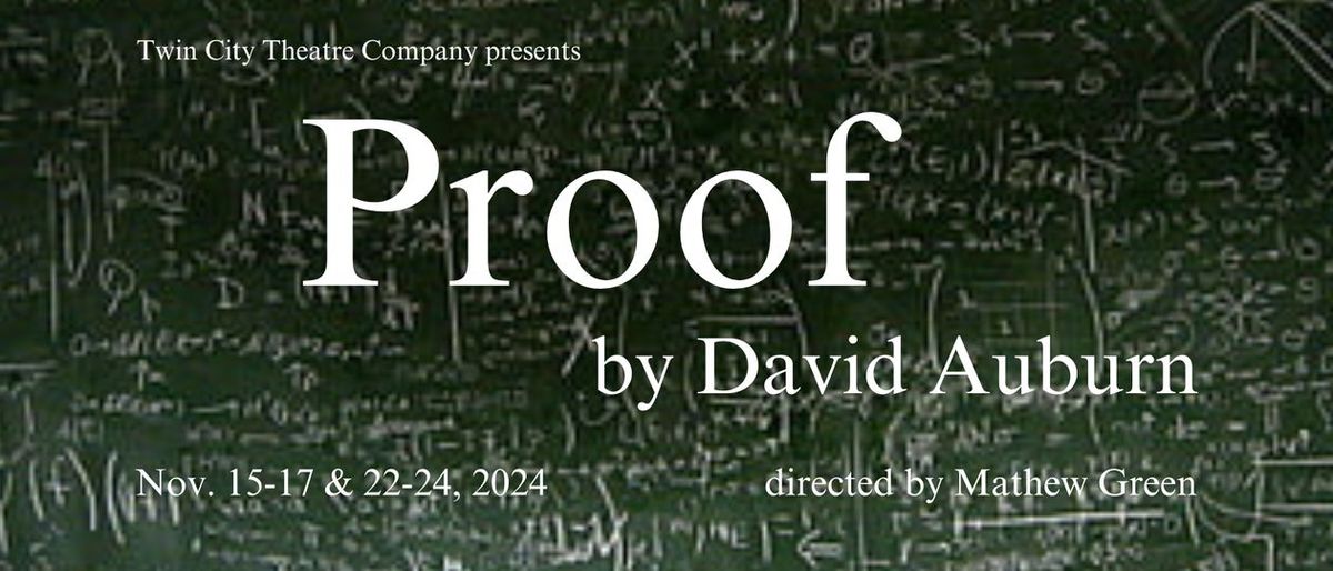 "Proof" by David Auburn