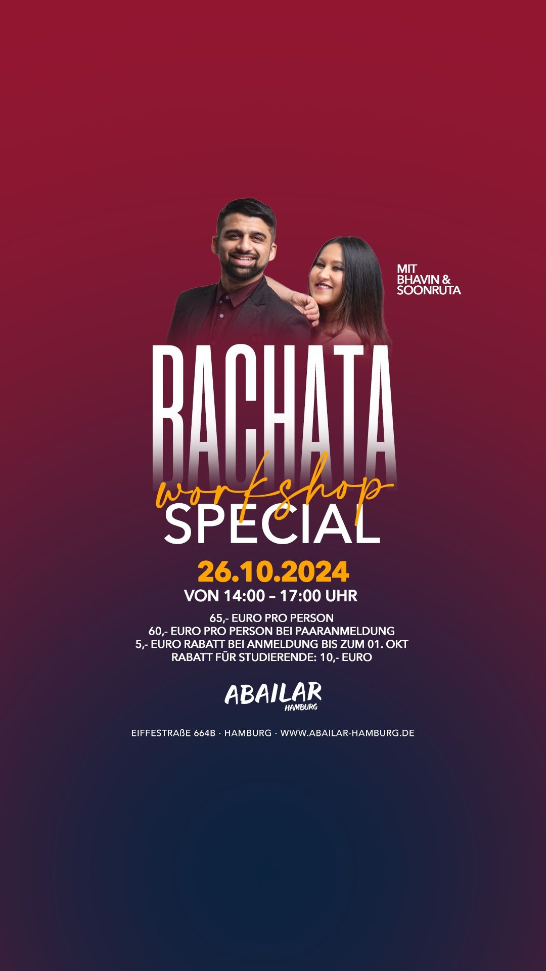 Bachata Special mit BHAVIN & SOONRUTA