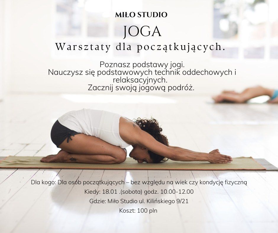 Nowy Rok z JOG\u0104 -warsztaty  dla pocz\u0105tkuj\u0105cych