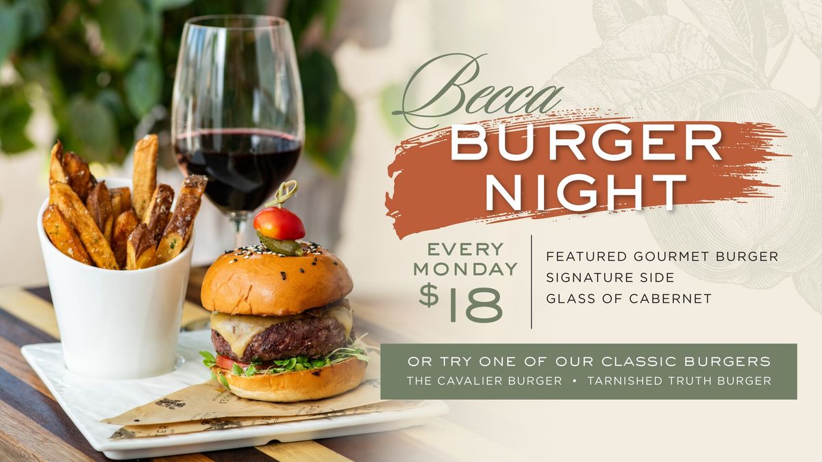 Burger Night at Becca