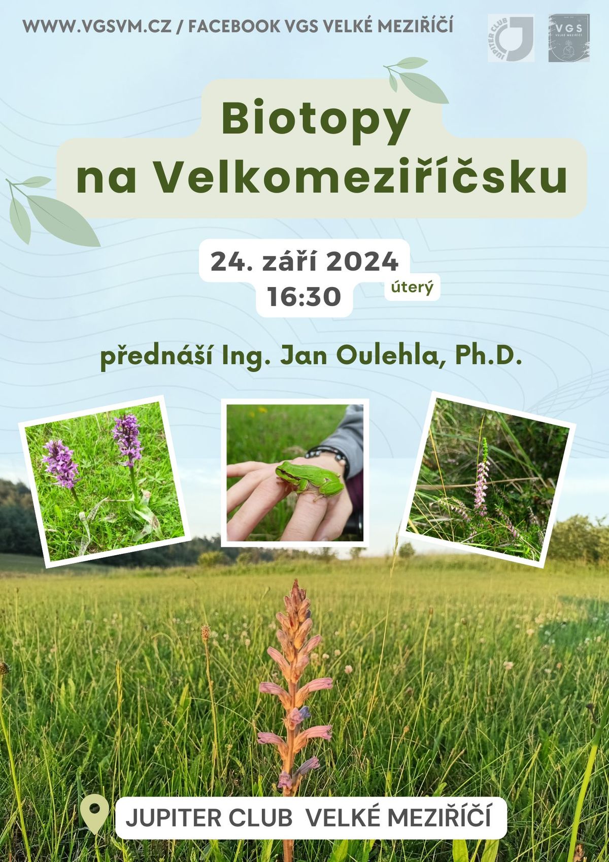 Biotopy na Velkomezi\u0159\u00ed\u010dsku -  Ing. Jan Oulehla, Ph.D.