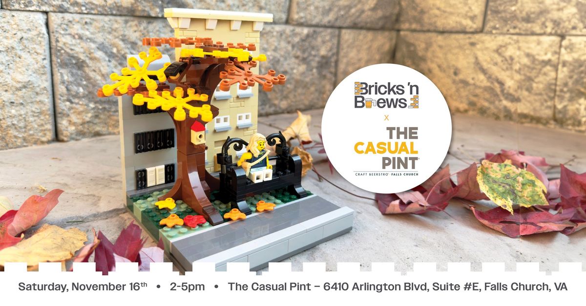 Bricks 'n Brews - Autumn Themed Build - at The Casual Pint of Falls Church