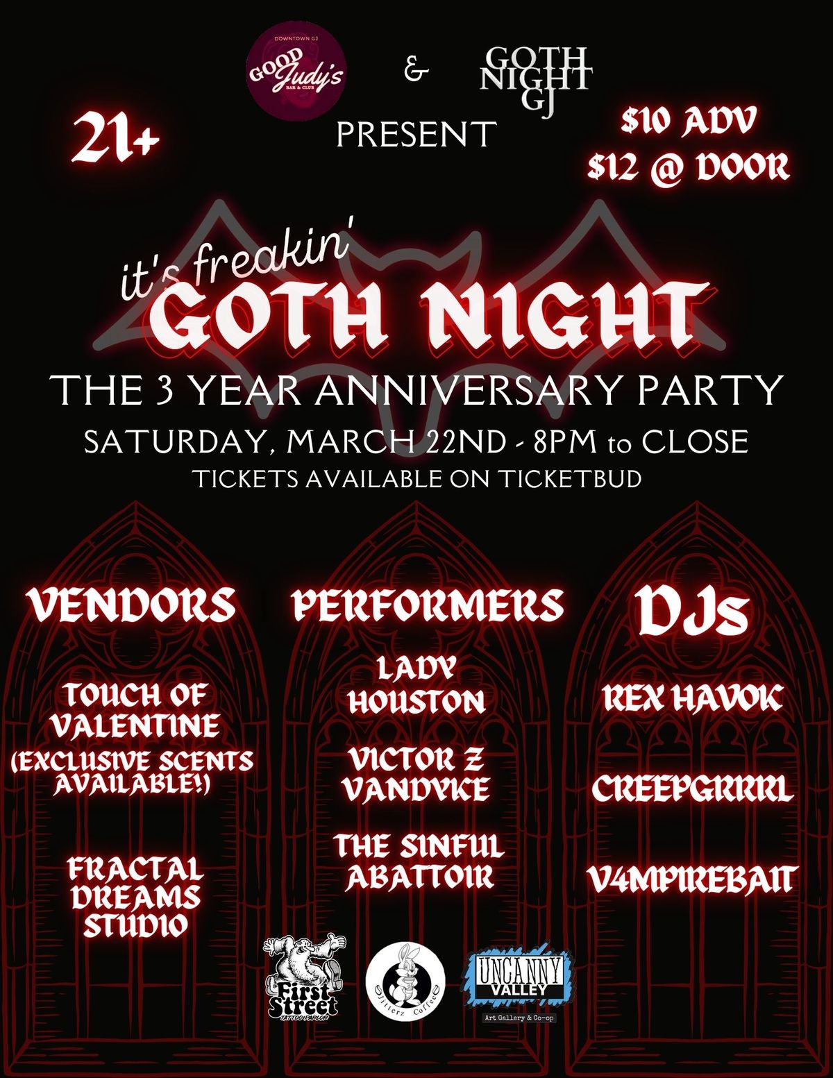 IT'S FREAKIN GOTH NIGHT - THE 3 YEAR ANNIVERSARY PARTY