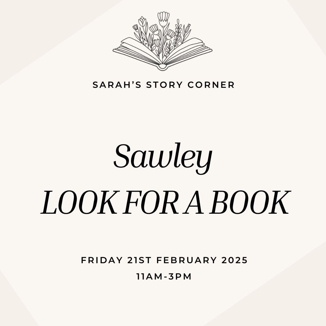 Sawley FREE \u2018Look for a book\u2019 event \ud83d\udcda