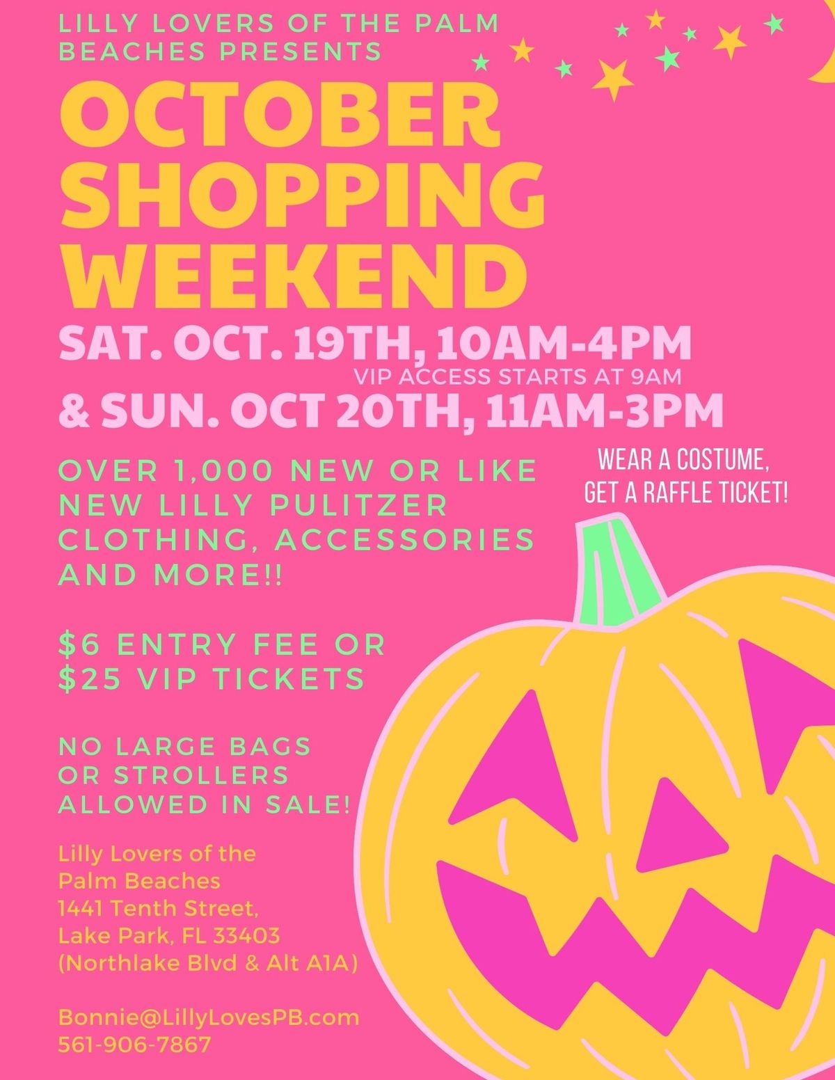 October Resale Weekend by Lilly Lovers of the Palm Beaches