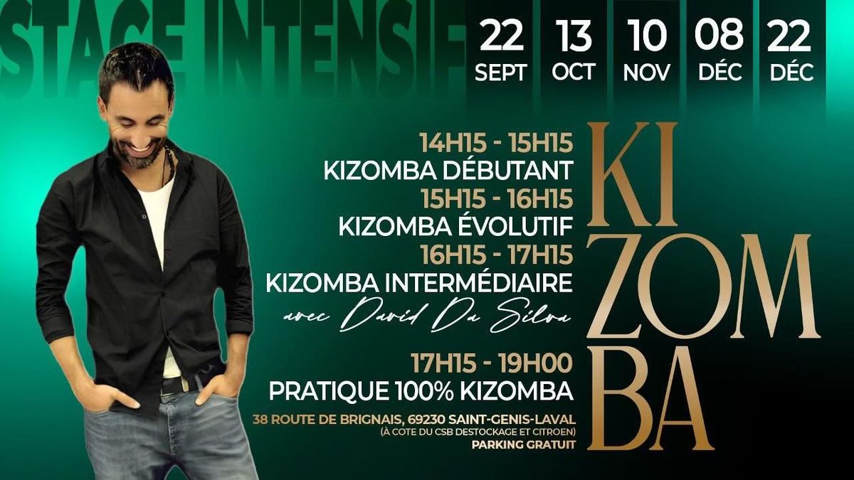 STAGE INTENSIF KIZOMBA AVEC DAVID 