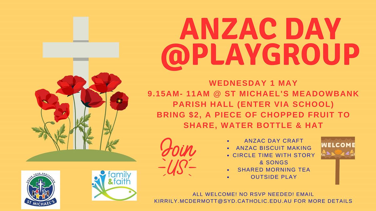 ANZAC day theme @ Playgroup
