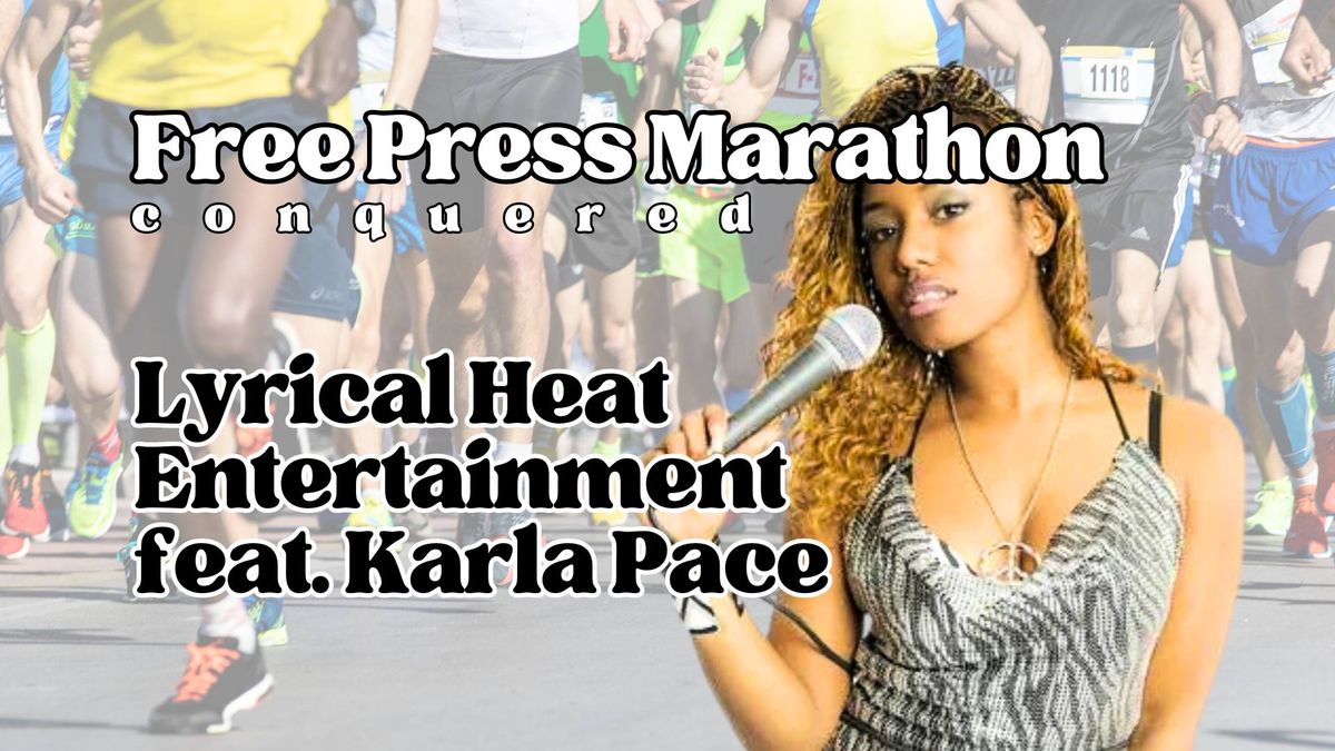 Lyrical Heat \/ Karla Pace at The Free Press Marathon's "Conquered" Party