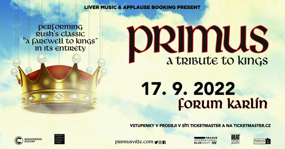 Primus - A Tribute to Kings - Praha 17. z\u00e1\u0159\u00ed 2022