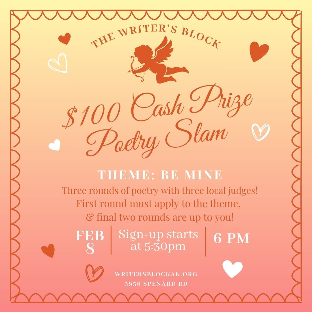 $100 Cash Prize Poetry Slam