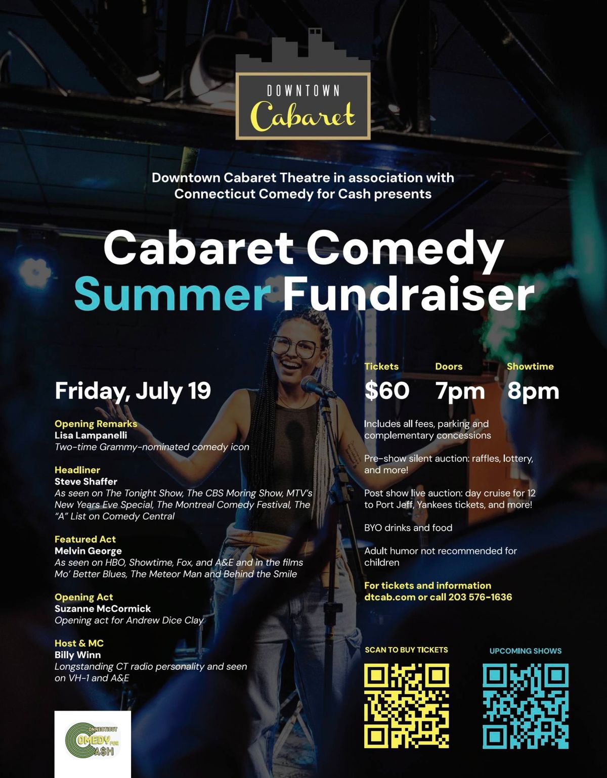 Cabaret Comedy Summer Fundraiser