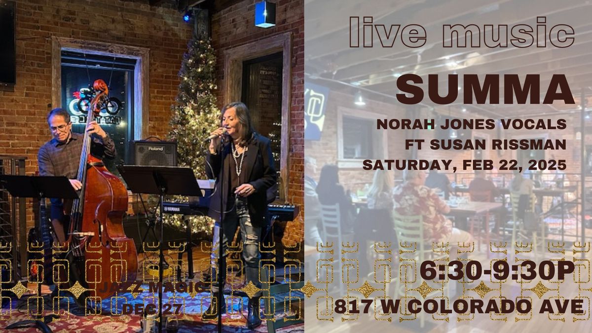 Norah Jones night w\/ Susan Rissman 