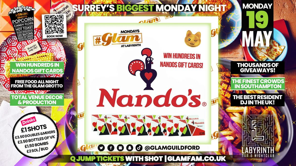 Glam -  NANDOS TAKEOVER \ud83d\ude0b | Mondays at Labs \ud83d\ude3b