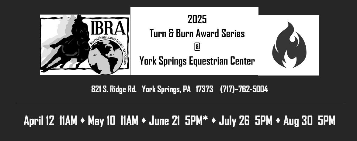 Turn & Burn Barrel Race at York Springs Equestrian Center