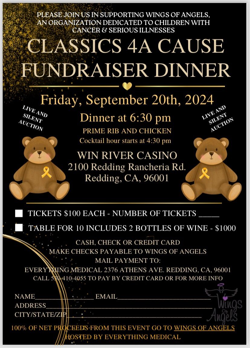 CLASSICS 4A CAUSE FUNDRAISER DINNER