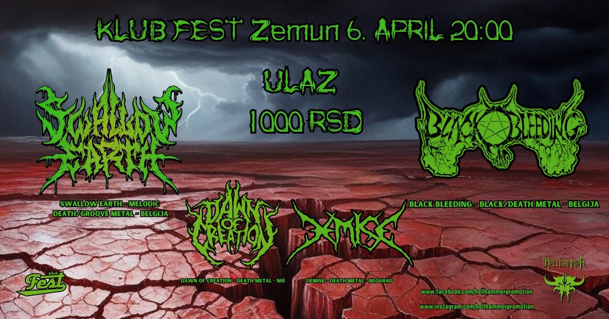 Swallow Earth \/ Black Bleeding - KLUB FEST ZEMUN