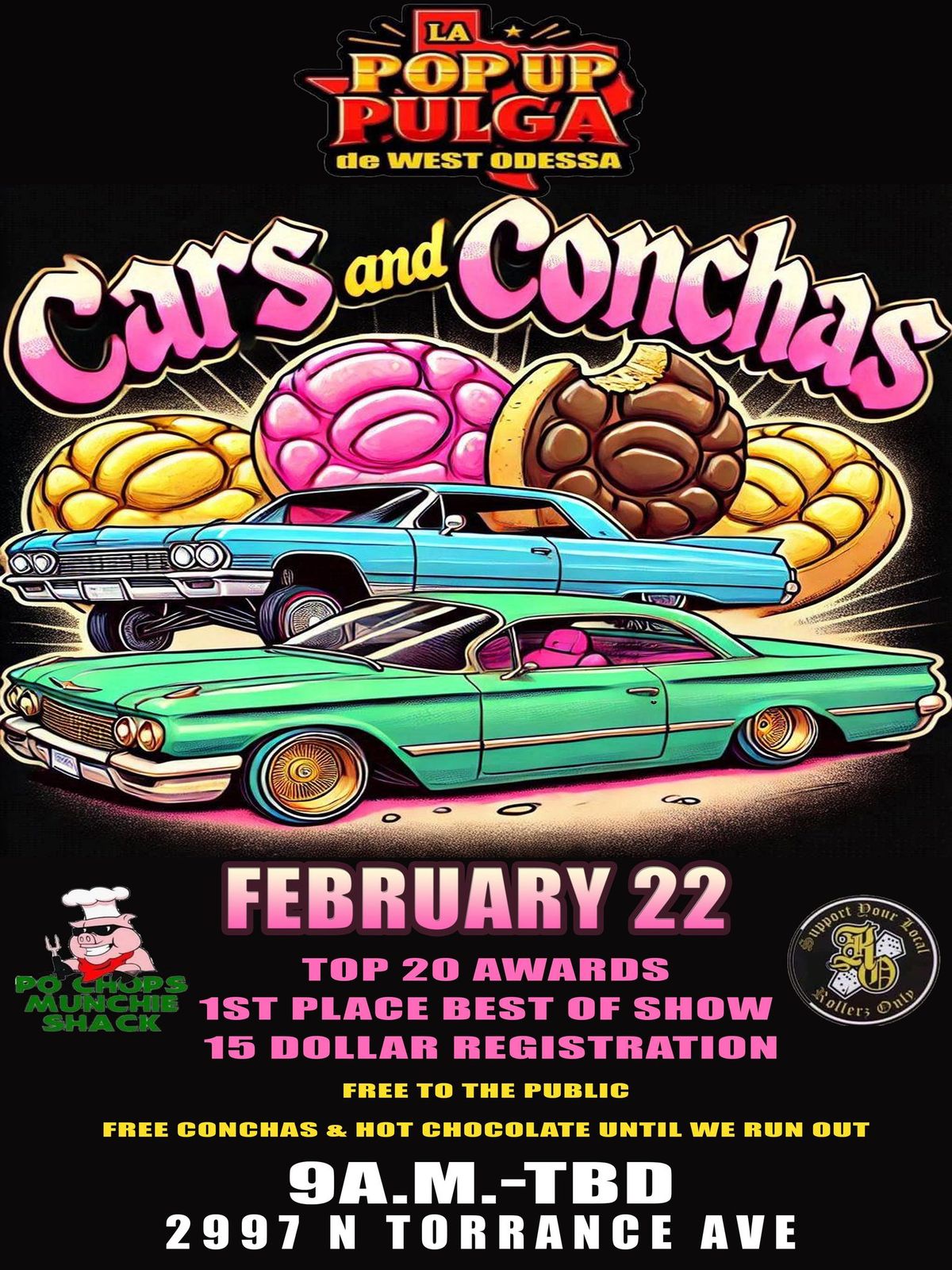 Cars and Conchas - car show & pop up event - boxing \ud83e\udd4a watch party