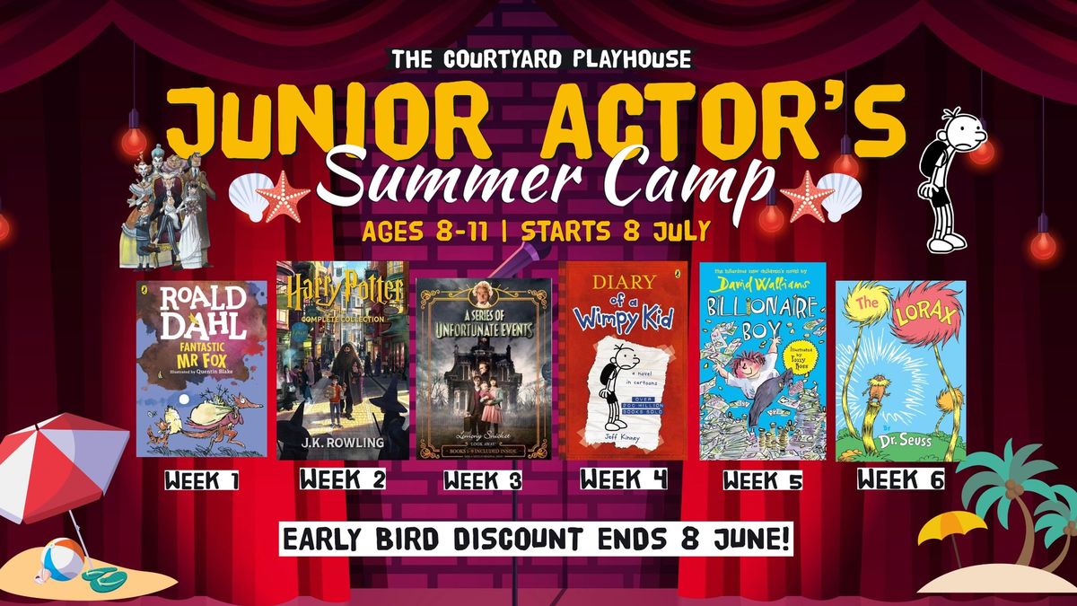 Junior Actors Summer Theatre Camp | 2024 | 8-11 Years (Morning and Afternoon) 