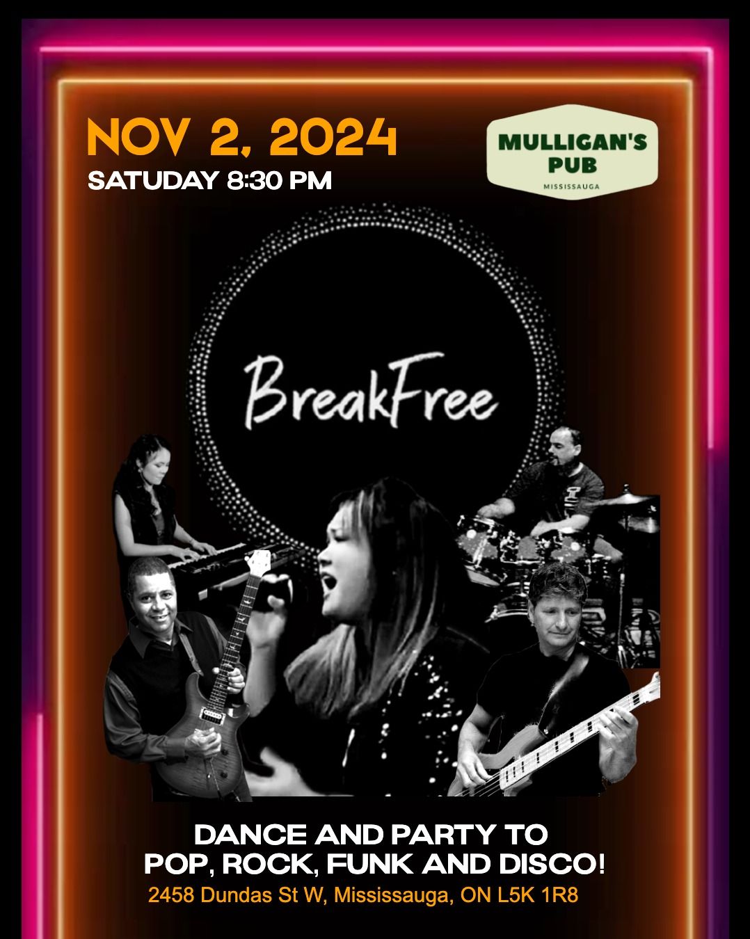 BreakFree @ Mulligan's Pub and Grill