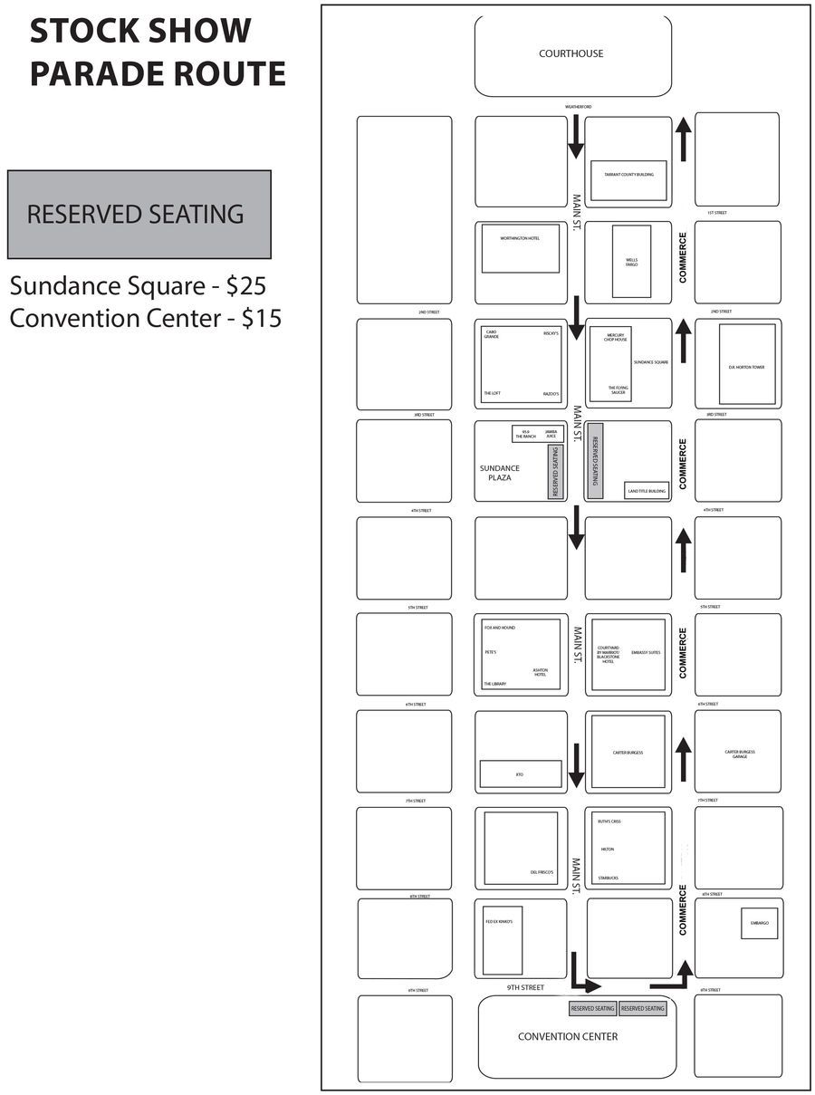 Fort Worth Stock Show Parade at Stock Show Parade Route