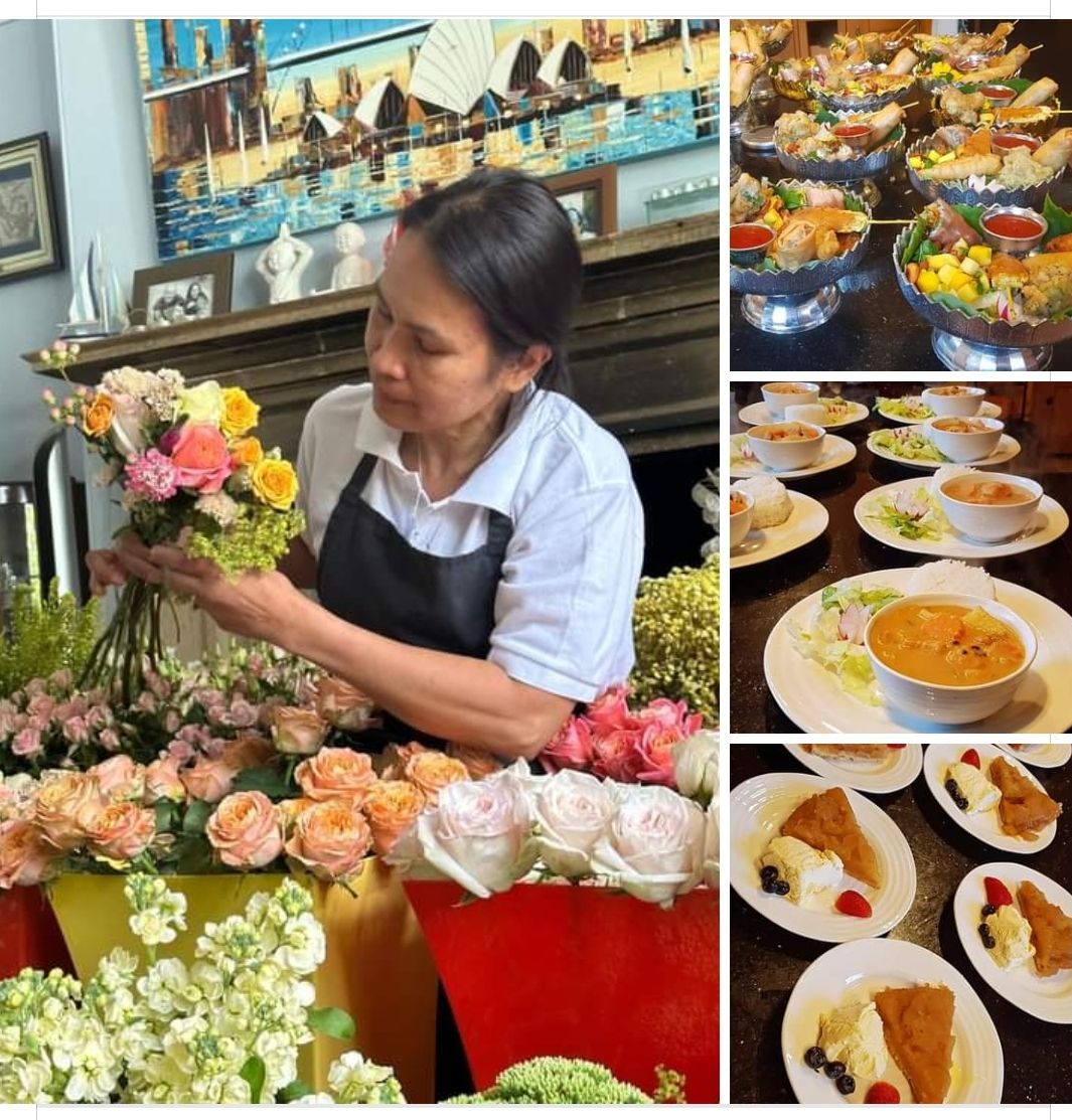 Flower arranging class with Thai lunch