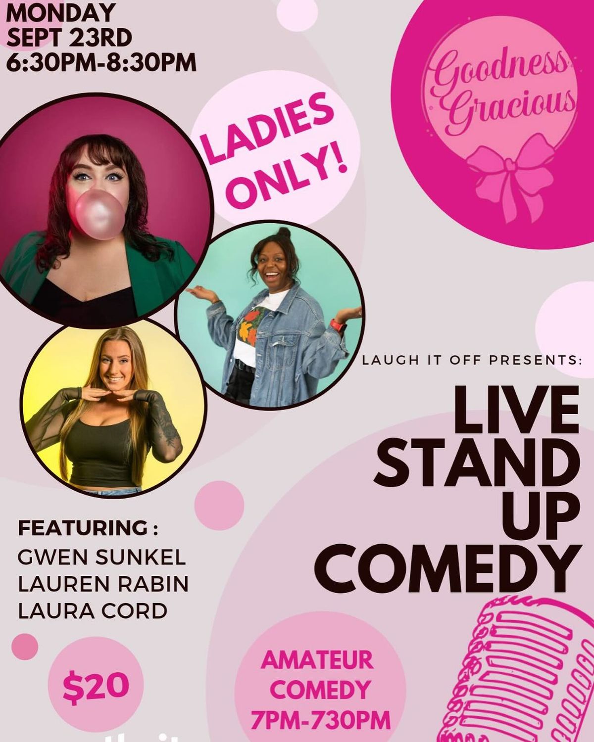 First Event: Women in Comedy