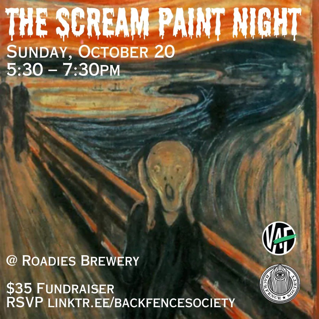 Scream Paint Night at Roadies Brewery